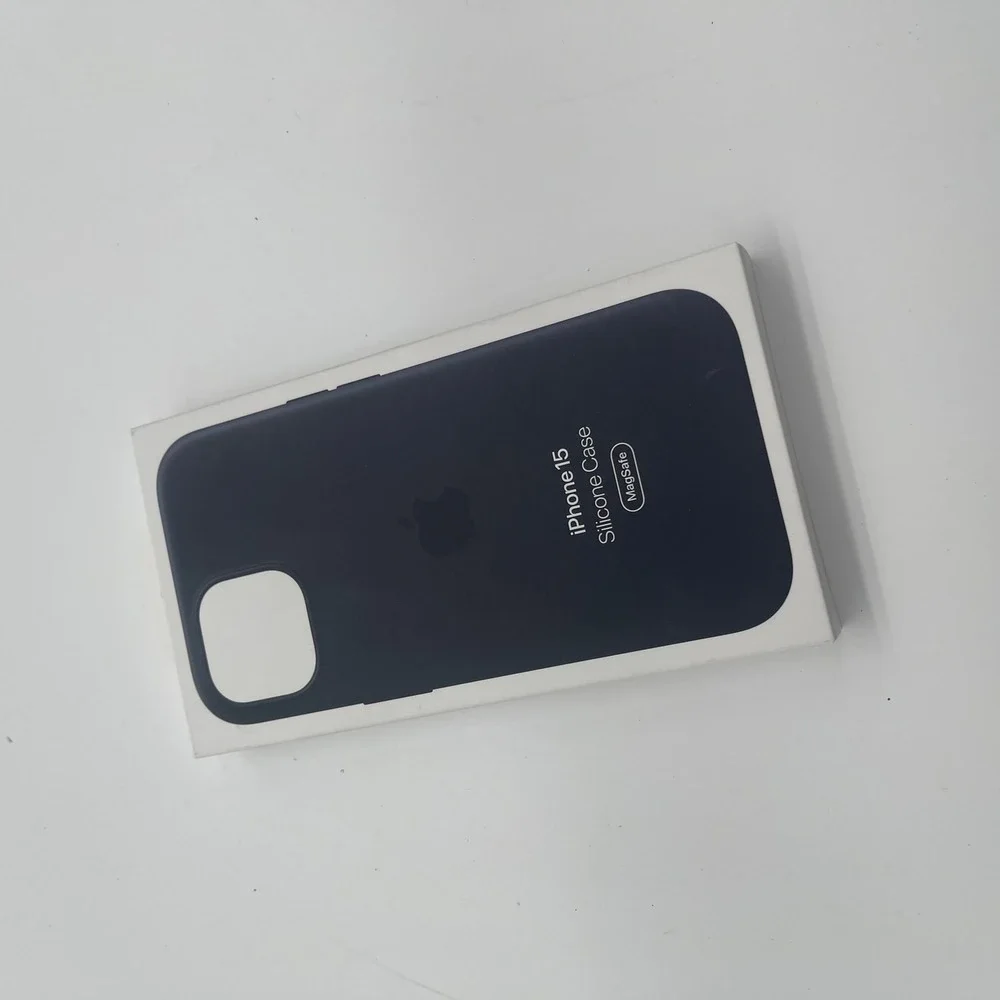 Official Apple iPhone 15 Silicone Case with MagSafe - Storm Blue